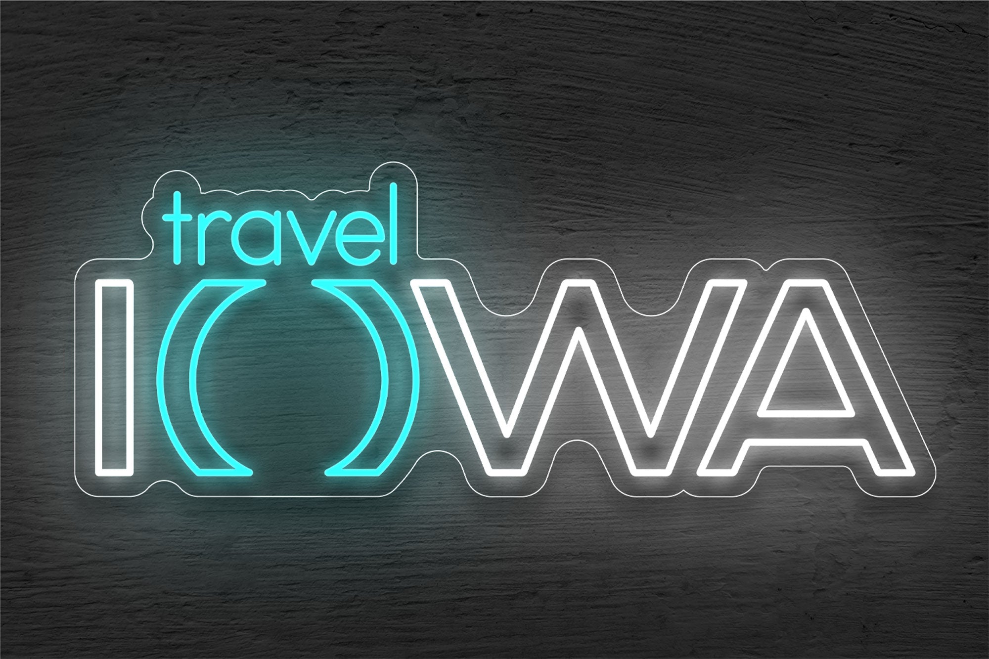 Travel Iowa LED Neon Sign