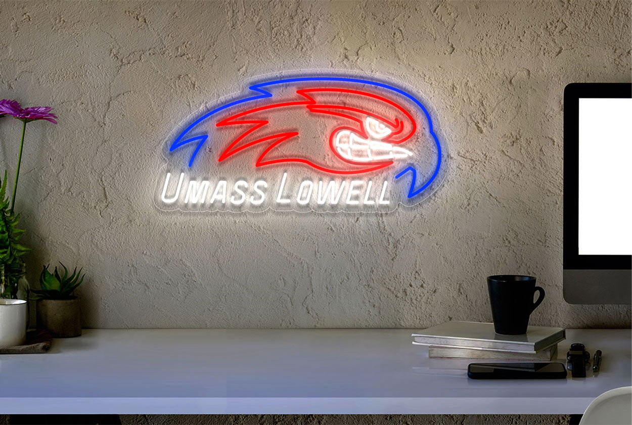 Buy UMass Lowell River Hawks Men's Basketball LED Neon Sign | Best ...