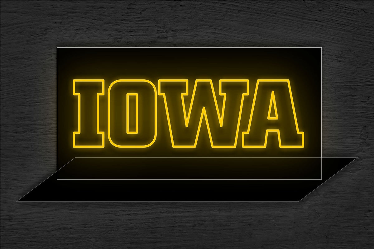 University of Iowa (UI) Logo LED Neon Sign