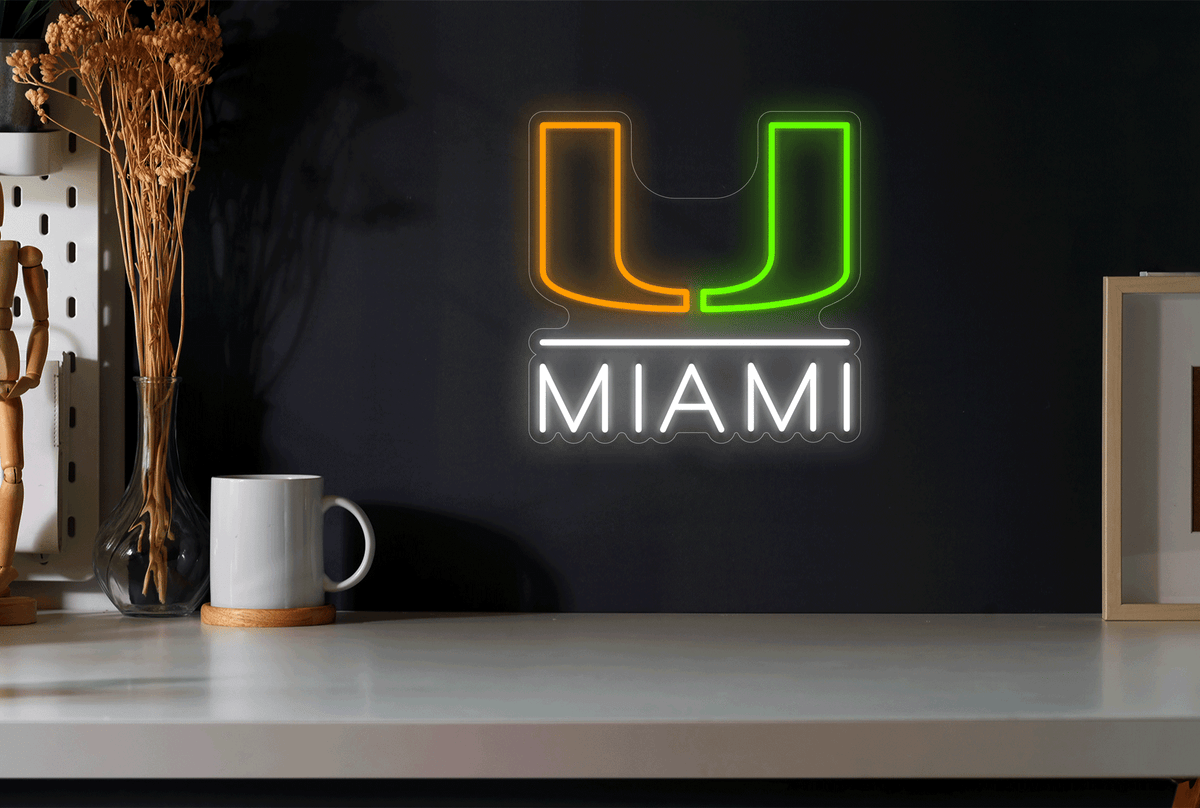 University of &quot;Miami&quot; LED Neon Sign