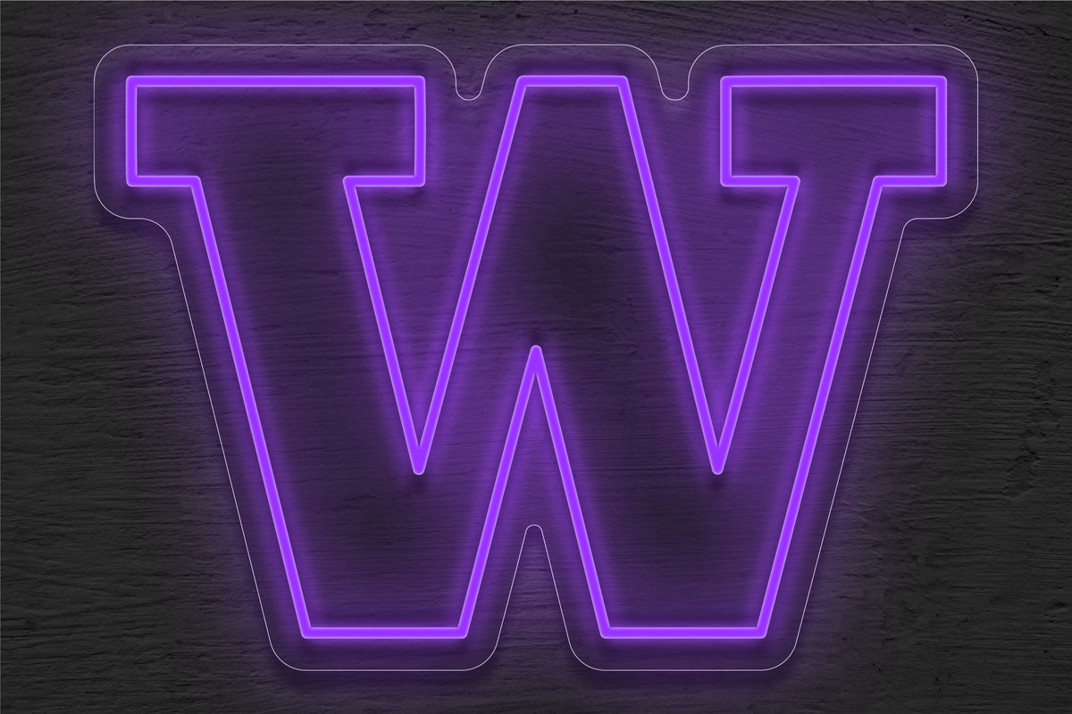 University of Washington (UW) Logo LED Neon Sign