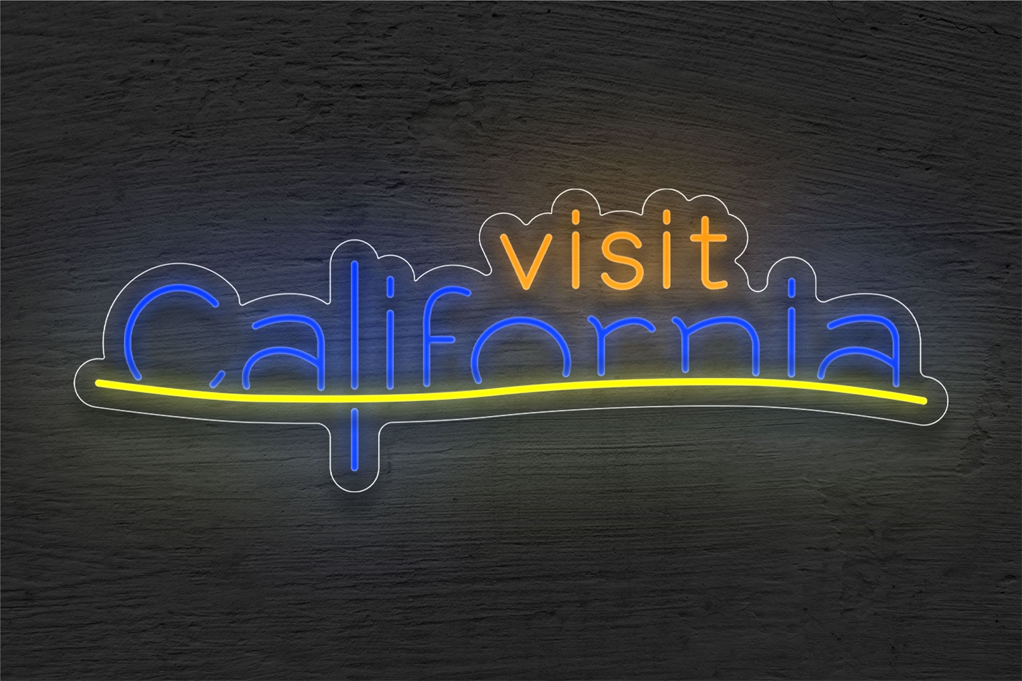 Led Visit Sign Visit California LED Neon Sign | Best Buy Neon Signs