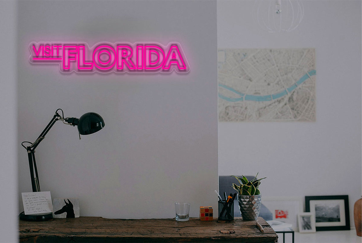 Visit Florida LED Neon Sign