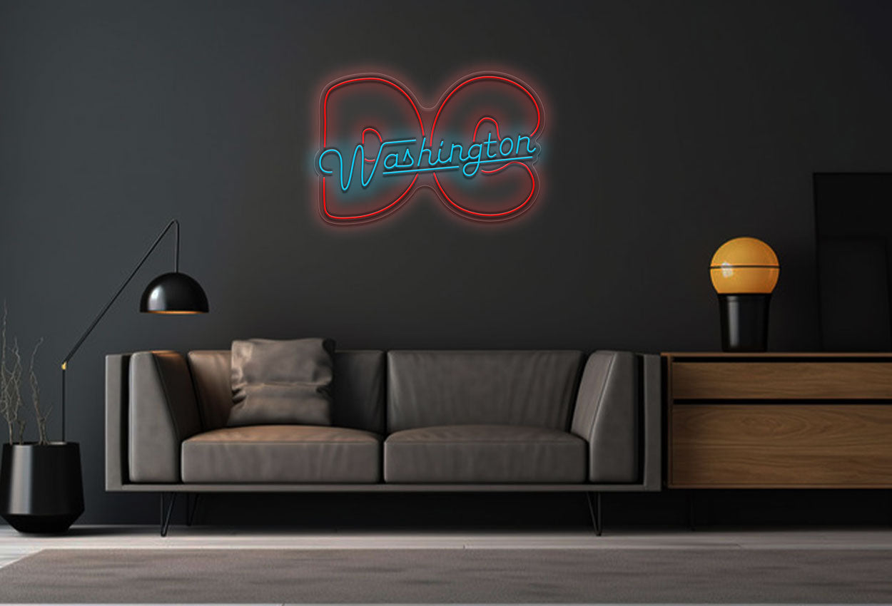 Washington DC V4 LED Neon Sign