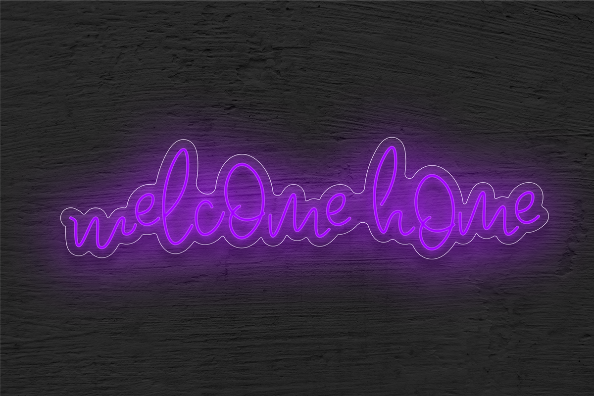 &quot;Welcome Home&quot; LED Neon Sign