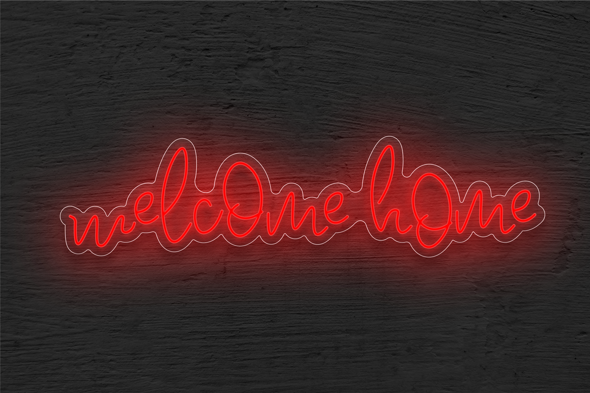 &quot;Welcome Home&quot; LED Neon Sign
