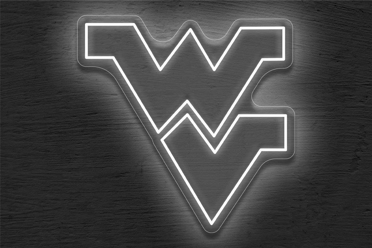WVU Flying Logo LED Neon Sign