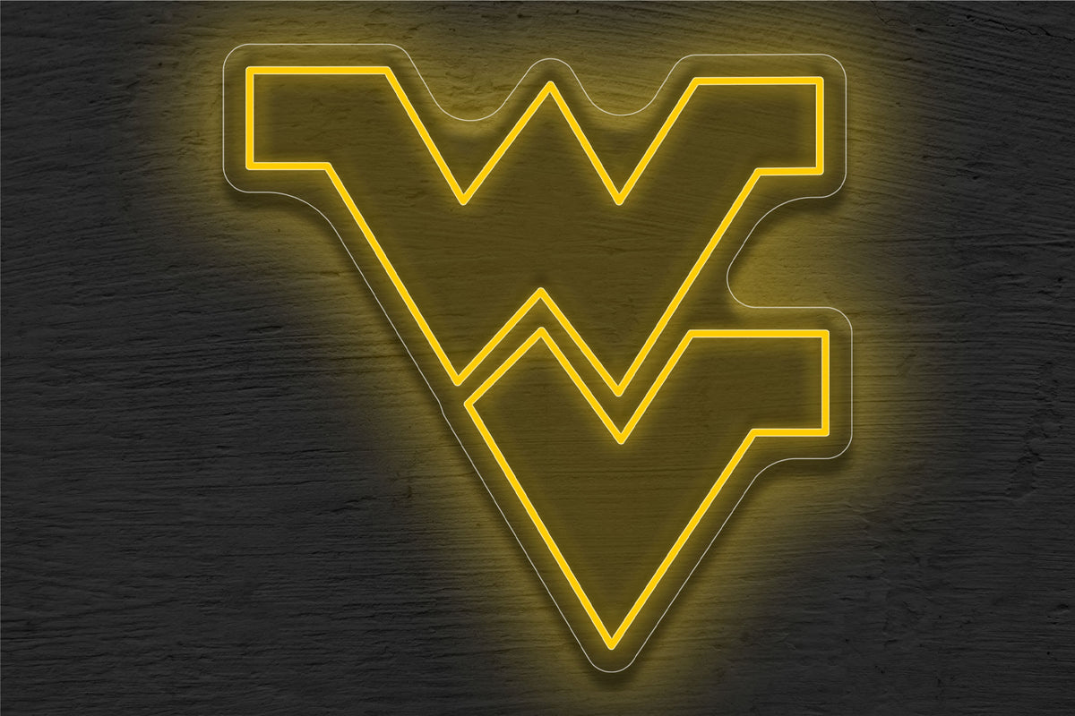WVU Flying Logo LED Neon Sign