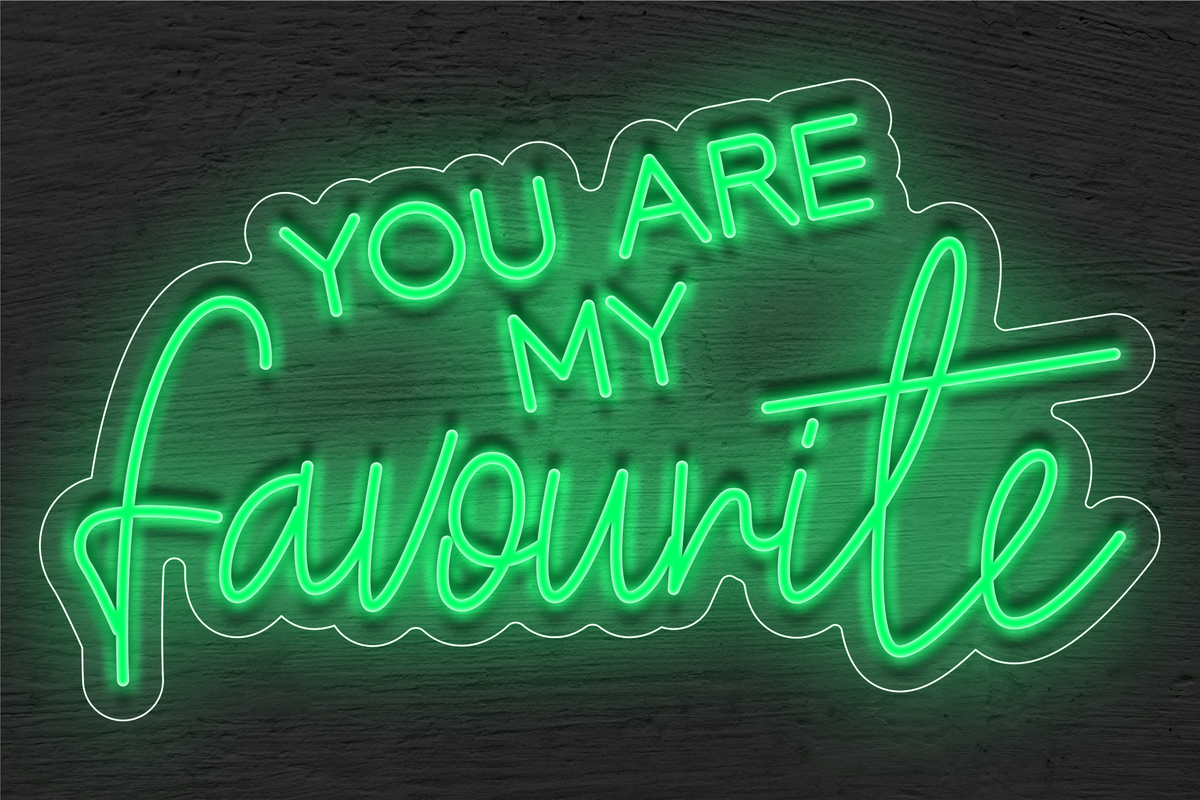 &quot;You are my favourite&quot; LED Neon Sign