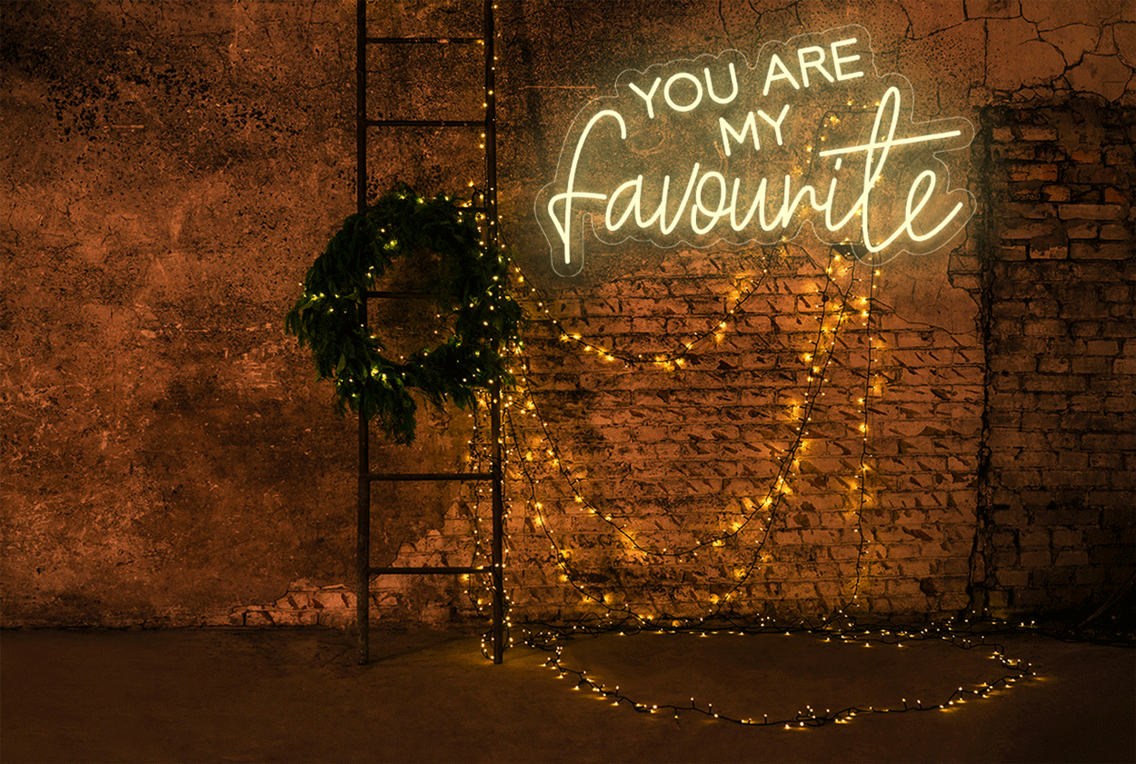 "You are my favourite" LED Neon Sign