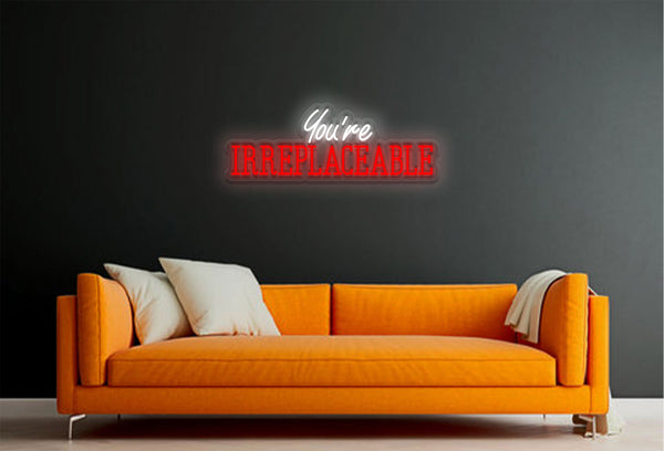 You're Irreplaceable LED Neon Sign | Music Neon Signs | Best Buy Neon Signs