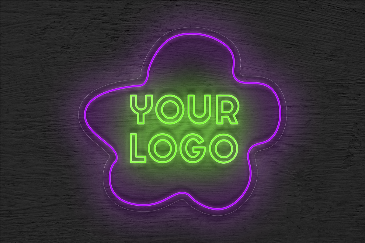 YOUR LOGO with Border LED Neon Sign