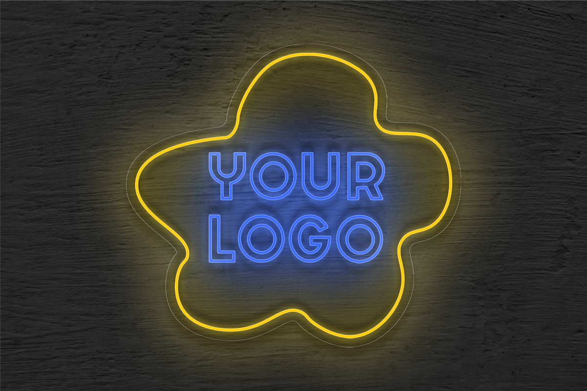 YOUR LOGO with Border LED Neon Sign