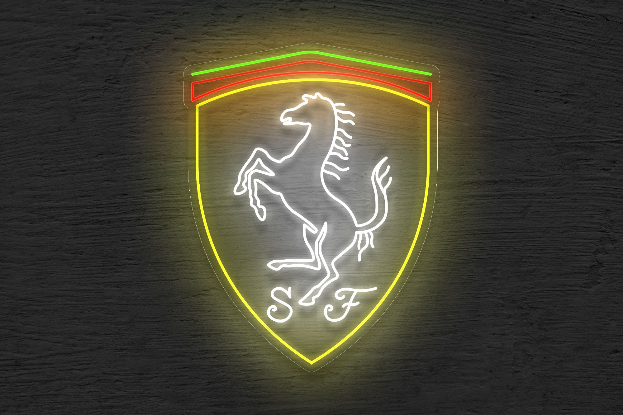 Buy Ferrari Logo LED Neon Sign | Auto Repair Neon Signs from Best Buy ...