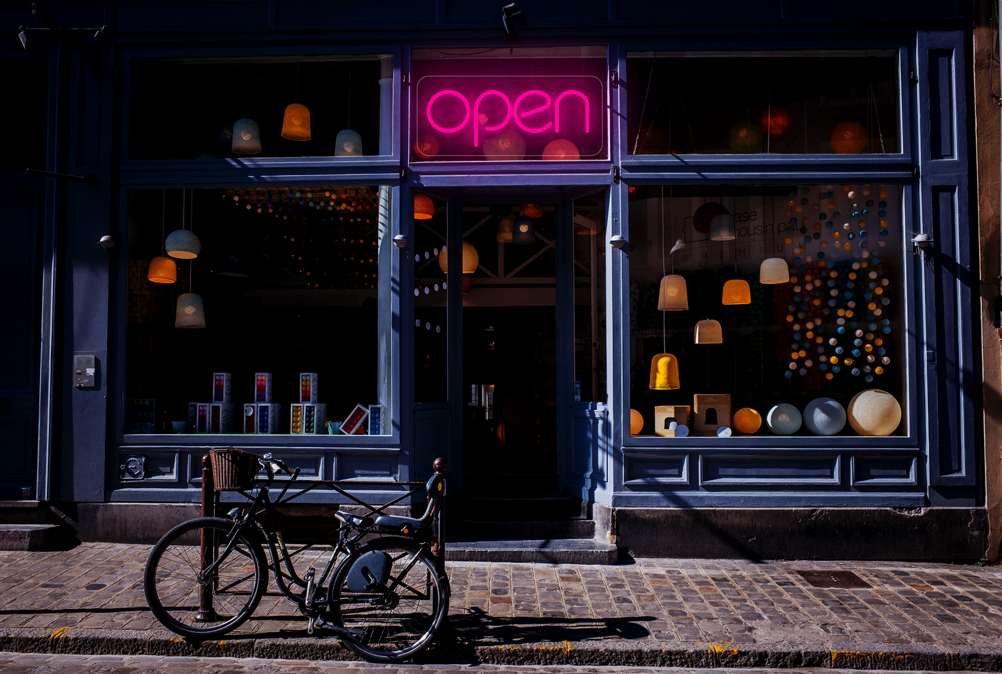 OPEN in All Lower Case LED Neon Sign