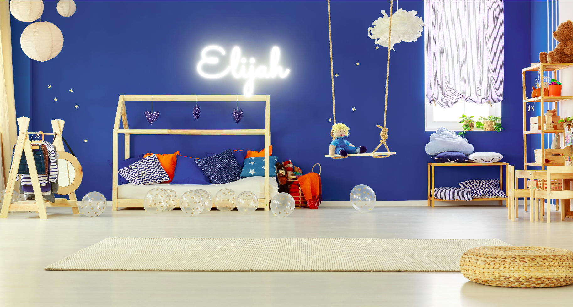 "Elijah " Baby Name LED Neon Sign