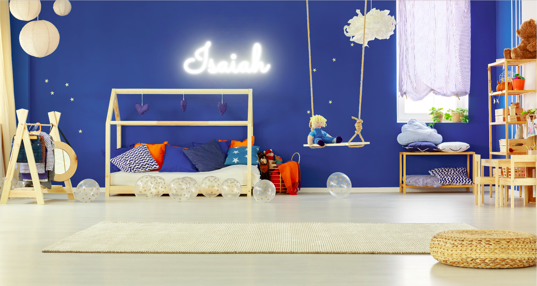"Isaiah " Baby Name LED Neon Sign