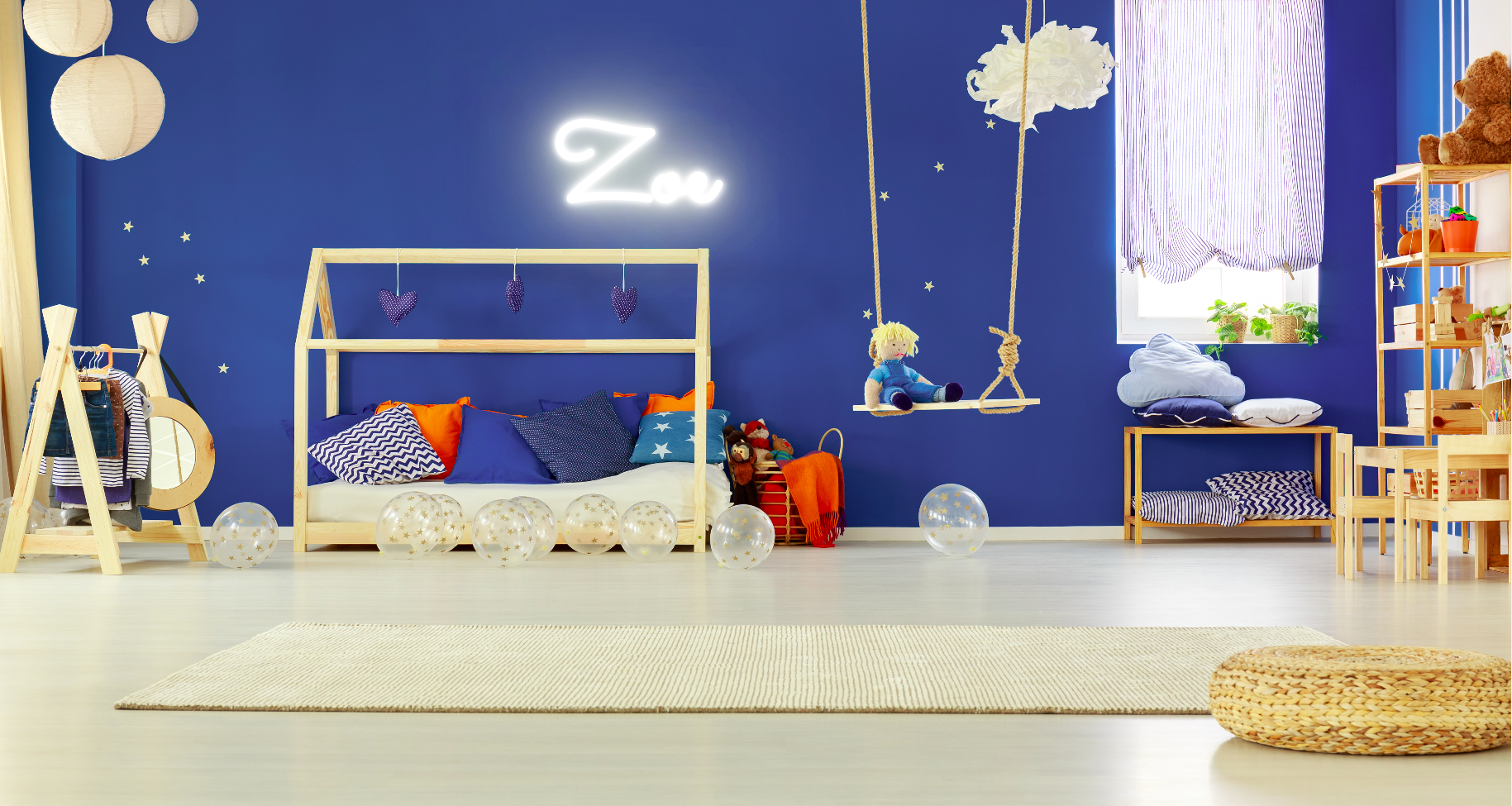 "Zoe" Baby Name LED Neon Sign